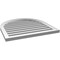 Ekena Millwork Round Top Surface Mount PVC Gable Vent: Functional, w/ 2"W x 1-1/2"P Brickmould Frame, 28"W x 28"H GVPRT28X2802SF - alternate 4